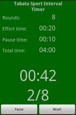 Tabata Sport Interval Timer android App screenshot 1